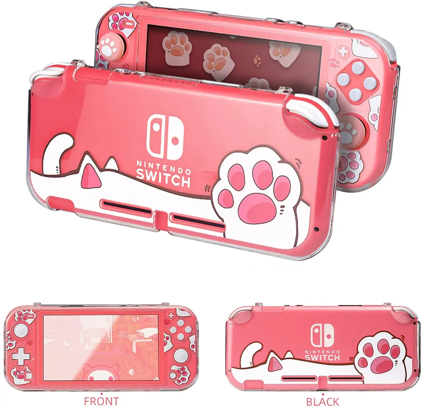 Sailor Moon Switch Lite Skinnintendo Switch Lite Case - Geekshare Cat-pad  Pattern, Shock-resistant Cover