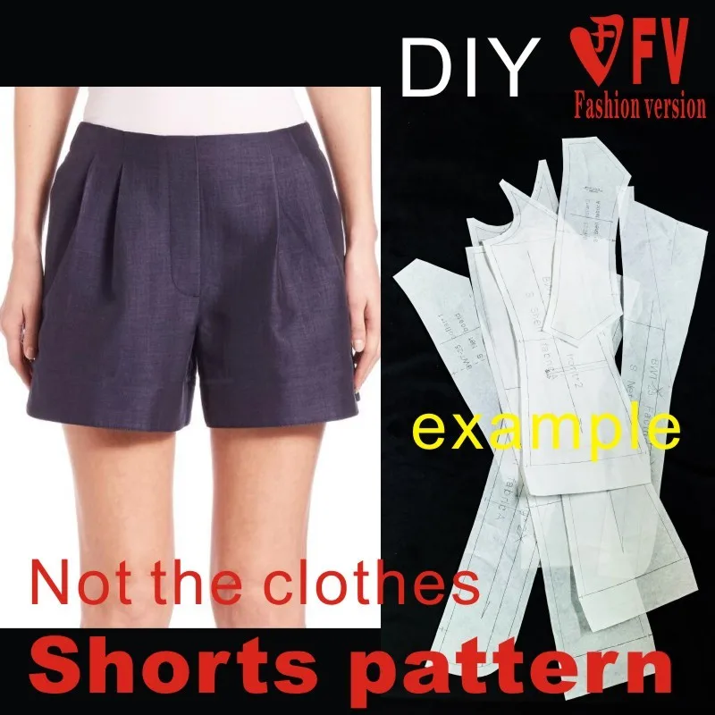 Pants sewing pattern The trousers pattern(Not the pants) Shorts sewing pattern BDK-7