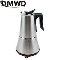 Machine à moka italienne expresso, 6 tasses, 300ml, percolateurs à café en acier inoxydable, Pot Moka électrique, Machine à café électrique Portable 1