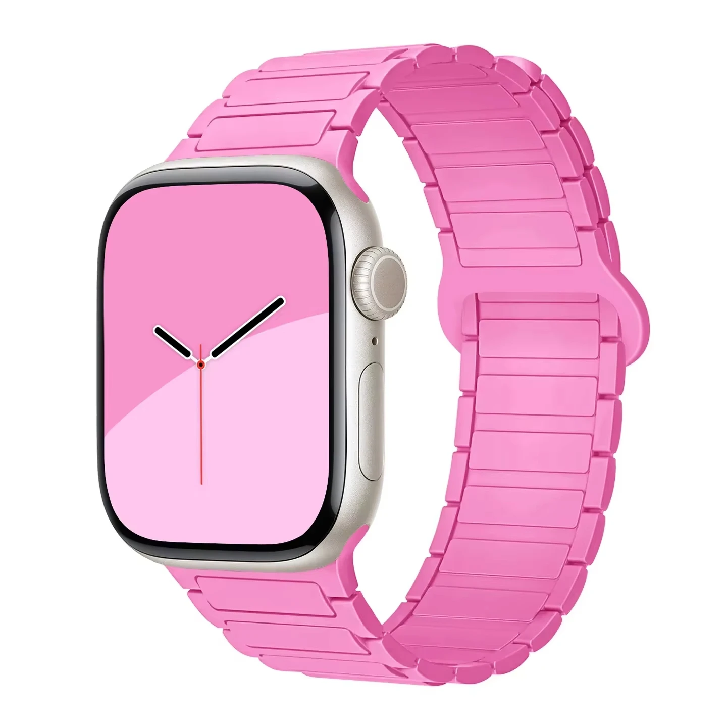 ตัวเลือกสินค้า สายซิลิโคนแม่เหล็ก iWatch 40-49 มม. ปรับได้ ใส่สบาย ทนทาน