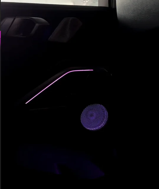 Upgrade RGB 64 Colors LED Car Interior Ambient Lighting for X6 G06 Speaker Cover Parts Decoration Accessories 2