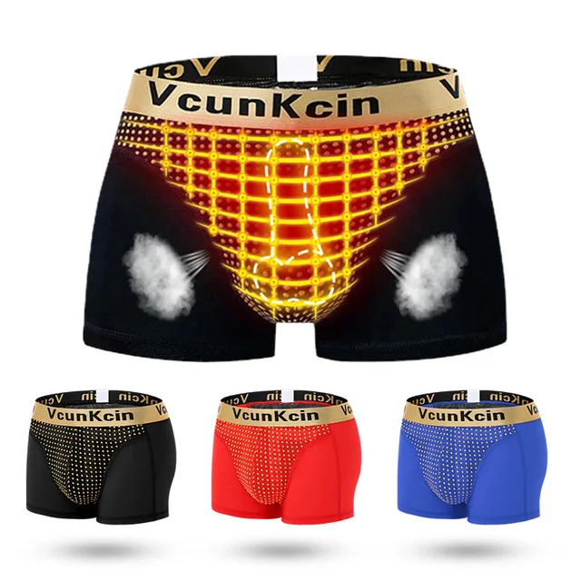 Man Magnetic Underwear for Enhancing Body U-convex Boxers Energy Field Therapy Lingerie Energetic Slip Health Care Pouch Panties