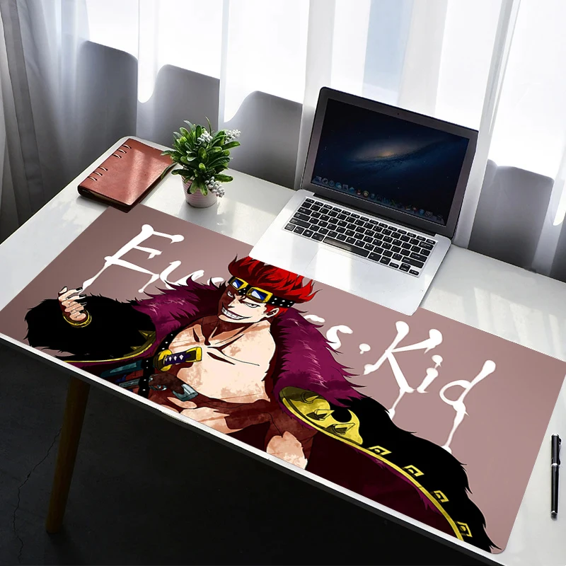 XXL Computer Desk Pad Mousepad Laptop Table Mat Mighty and domineering Eustass Kid O-One P-Pieces 900x400 Soft Desktop Mice Pad 4