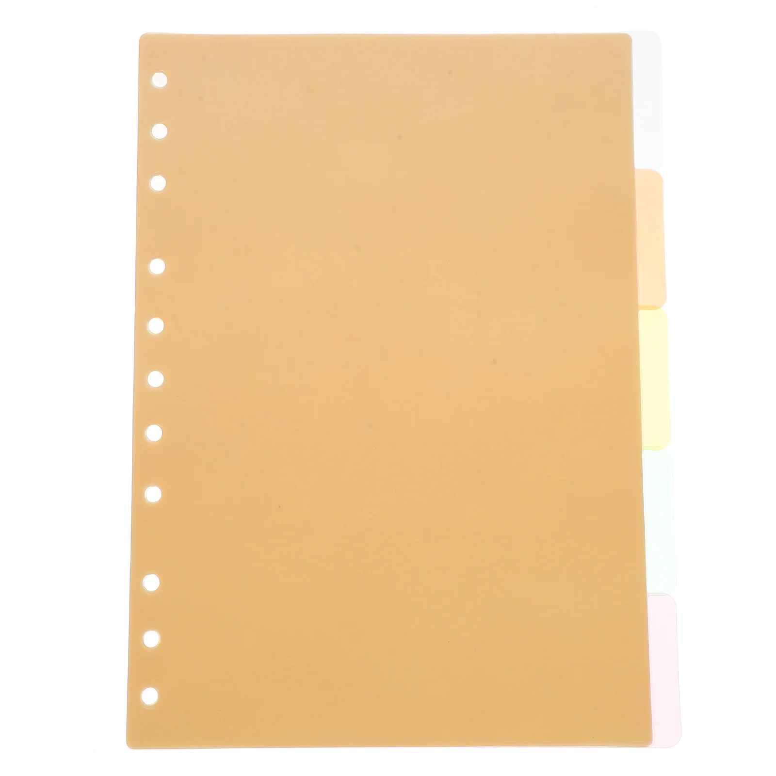 

5 Sheets Labels Classification Divider Board Plastic Dividers School Binder Partition Notepad Tabs For Notebook