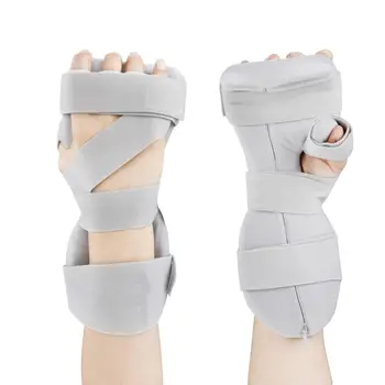 Supporto per tutore per mano per ictus Supporto per stecca per mano notturna regolabile per dito Poggiapolsi ortopedico Artrite Tendinite Riabilitazione