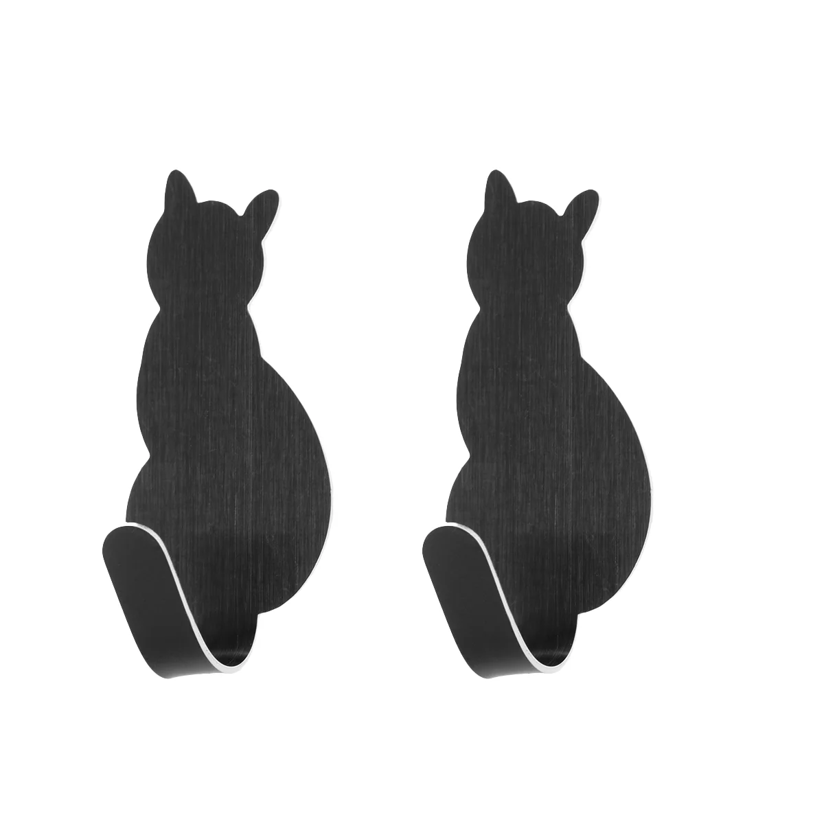 

Creative Heavy Duty Clothes Racks Cat Shaped Nail Free Stainless Steel Hooks Adhesive Towel Coat Wall Mounted Hooks Decoration