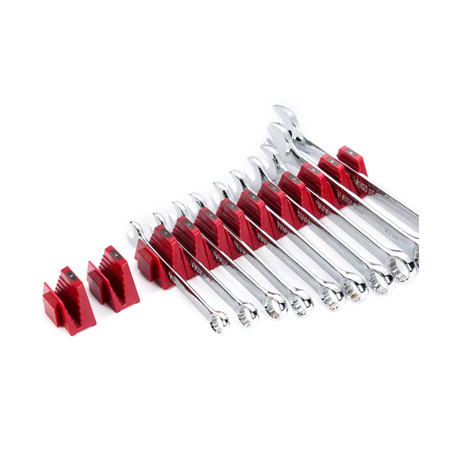 24PCS Wrench Holder Wrench Organizer Capacity Multifunctional Compact ABS Magnetic Modular Rack Holder