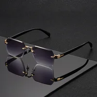 Классические модные солнцезащитные очки унисекс, безрамные модные очки для праздничного костюма, подходящий лучший подарок для праздничных мероприятий — изображение 5