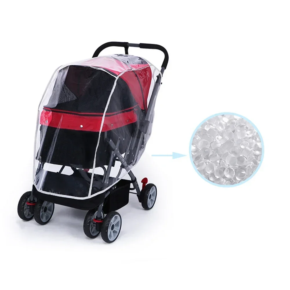 

Car) Rain Stroller Pet Buggy Dust (no Cover Shield Snow Uv Pushchairs Pram Raincover Cart Raincoat