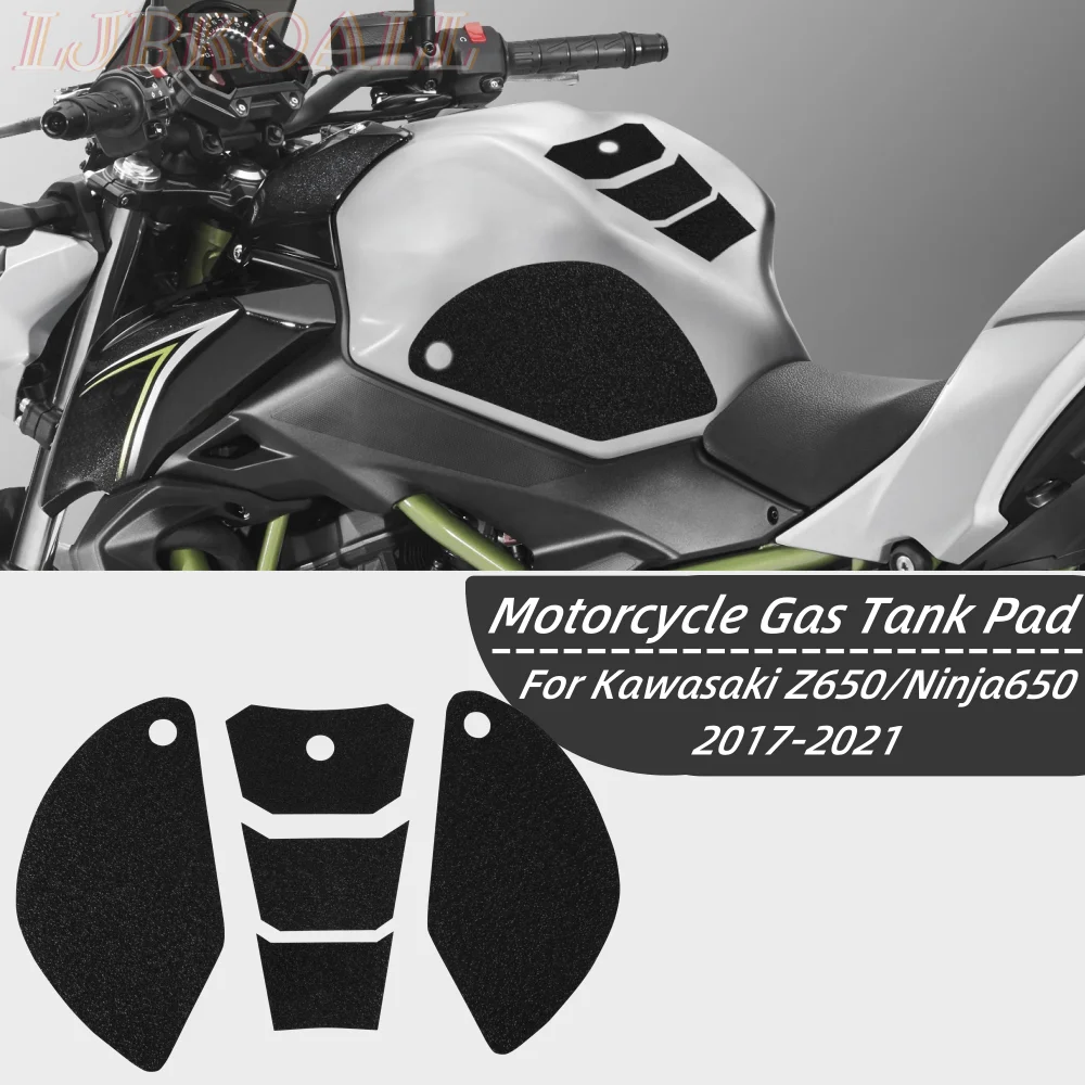 Z650 Ninja650 Gas Tank Pad Motorcycle Knee Grip Kit Pad Anti Slip Tank Propection For Kawasaki Z 650 Ninja 650 2017-2021 2020