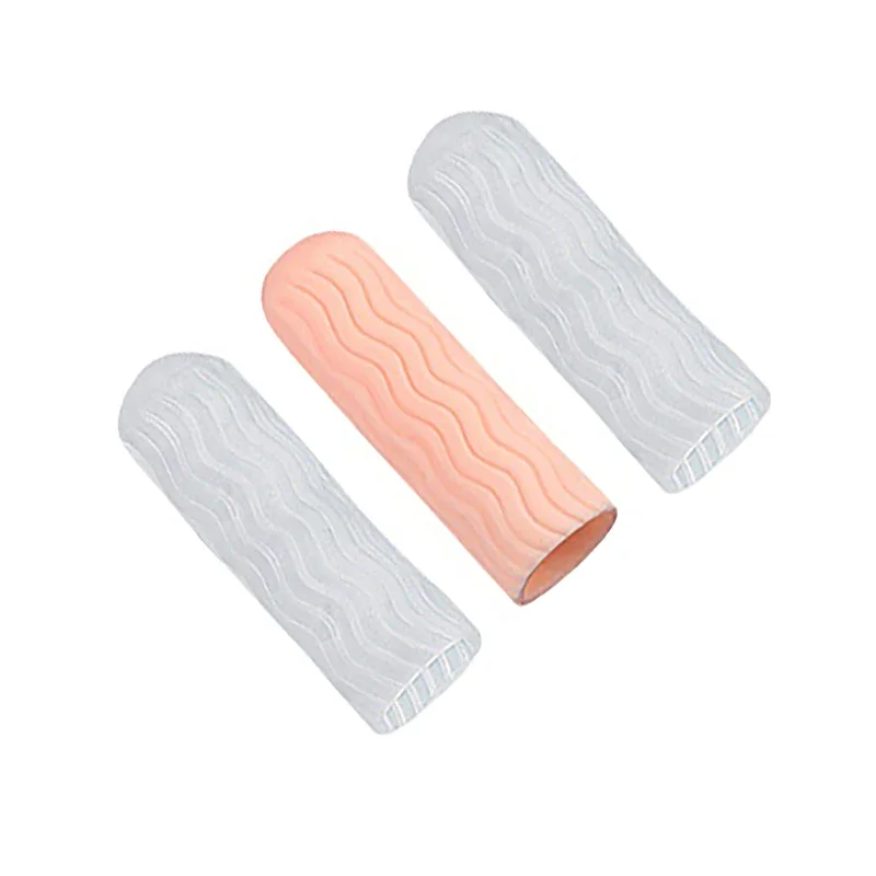 1 Pair Household Non-slip Finger Protector Sleeve Cover Anti-cut Heat Resistant for Cooking