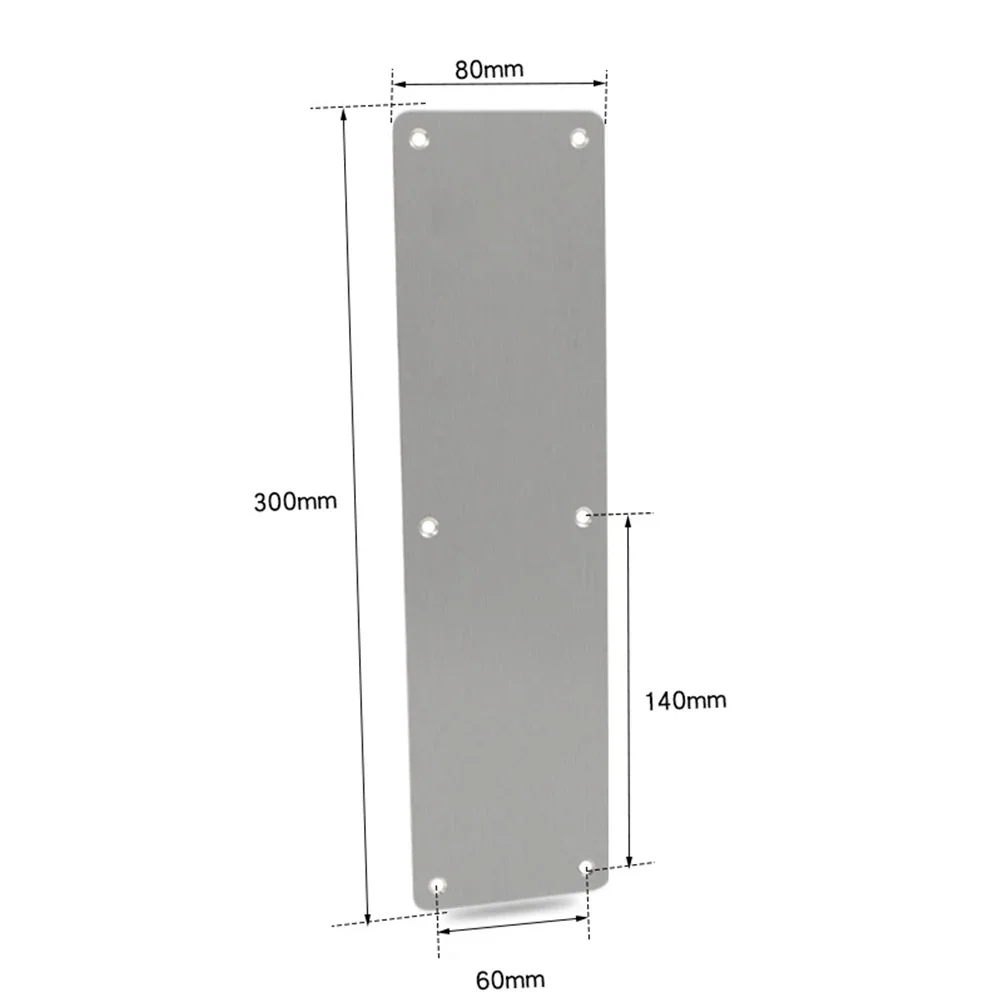 Description Picture 4 of item2PCS Door Kick Plates Stainless Steel For Interior Or Exterior Door Protection Door Push Plate Kick Plate Push Plates