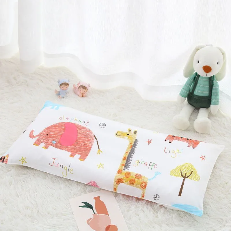 30x50cm Length Children Pillow Crib Bedding Baby Pillow Pure Cotton Kids Head Cushion For 0-3 Years Old Baby Cartoon Pillow 3