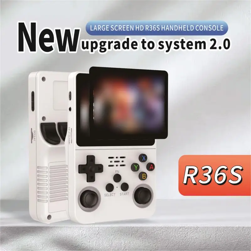 

Новая портативная игровая консоль R36S в стиле ретро, система Linux, 3,5 дюймовый IPS экран, портативный карманный видеоплеер R35S Plus