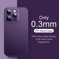 0.3mm Ultra Thin Matte Case For iPhone 16 15 14 13 12 mini 11 Pro XS Max X XR 7 8 Plus 16e Translucent Hard Frosted Cover bag - Image 4