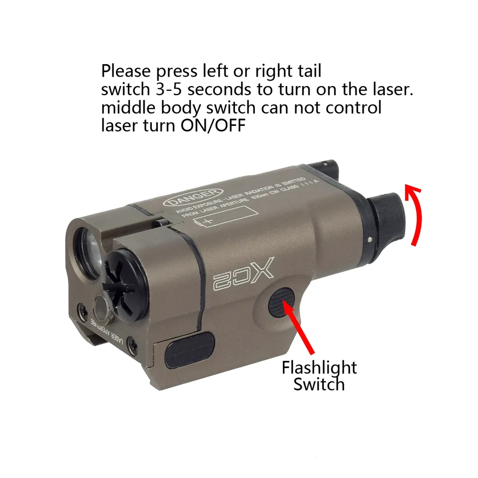 Tactical SureFire XC1 XC2 LED Flashlight Upgrade Metal