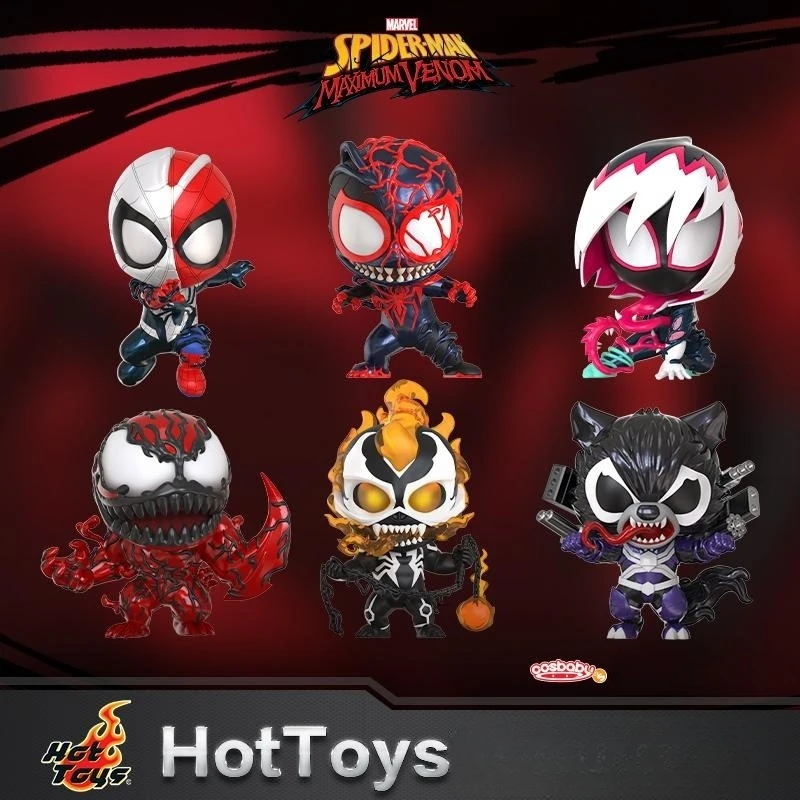 

Original Cosbaby Venom Spider Man Mayrs Ghost Rider Movie Character Model Collection Artwork Q Version Birthday Gift