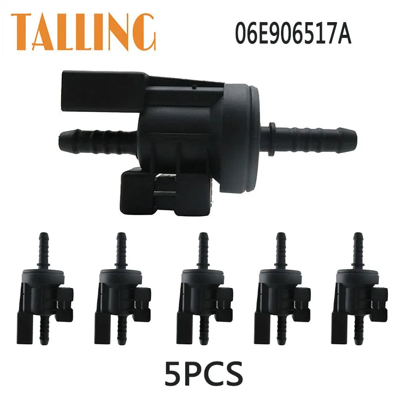 

5Pcs 06E906517A Vapor Canister Purge Solenoid Valve for Audi A3 A4 A6 A8 S5 R8 Q7 VW Passat Jetta Volkswagen GTI Golf 0280142431