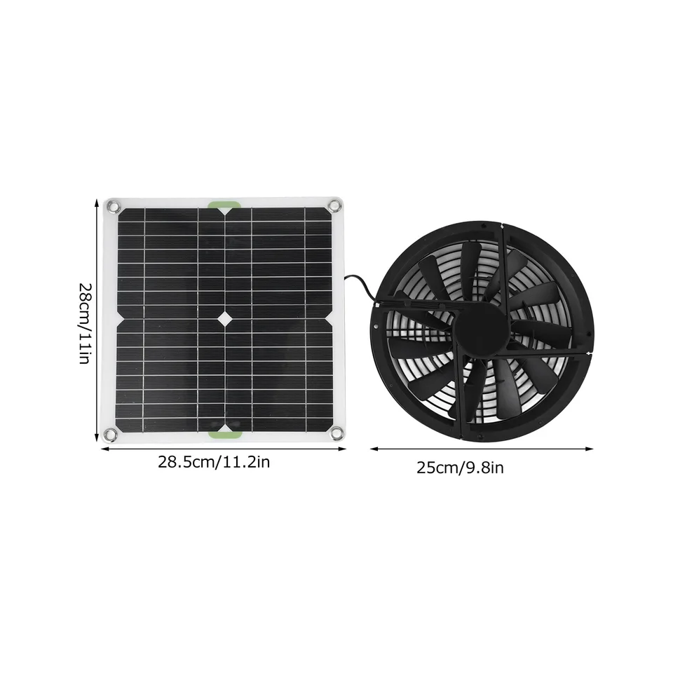 Ventilador Solar Para Invernadero/Gallinero - ¡Energía Gratis!
