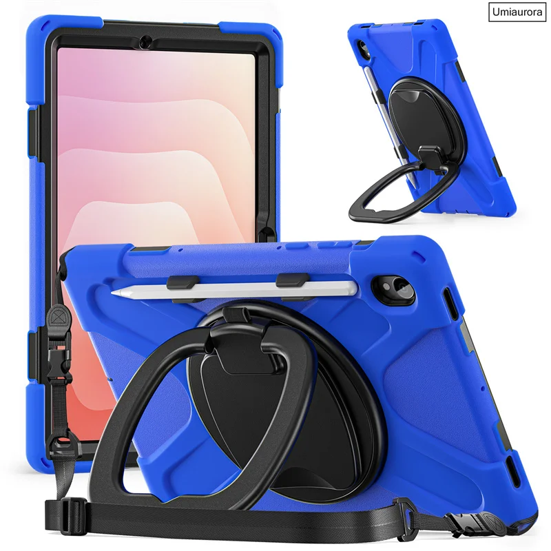 Heavy Duty Rugged Tablet Case with Hand Ring Stand Strap
