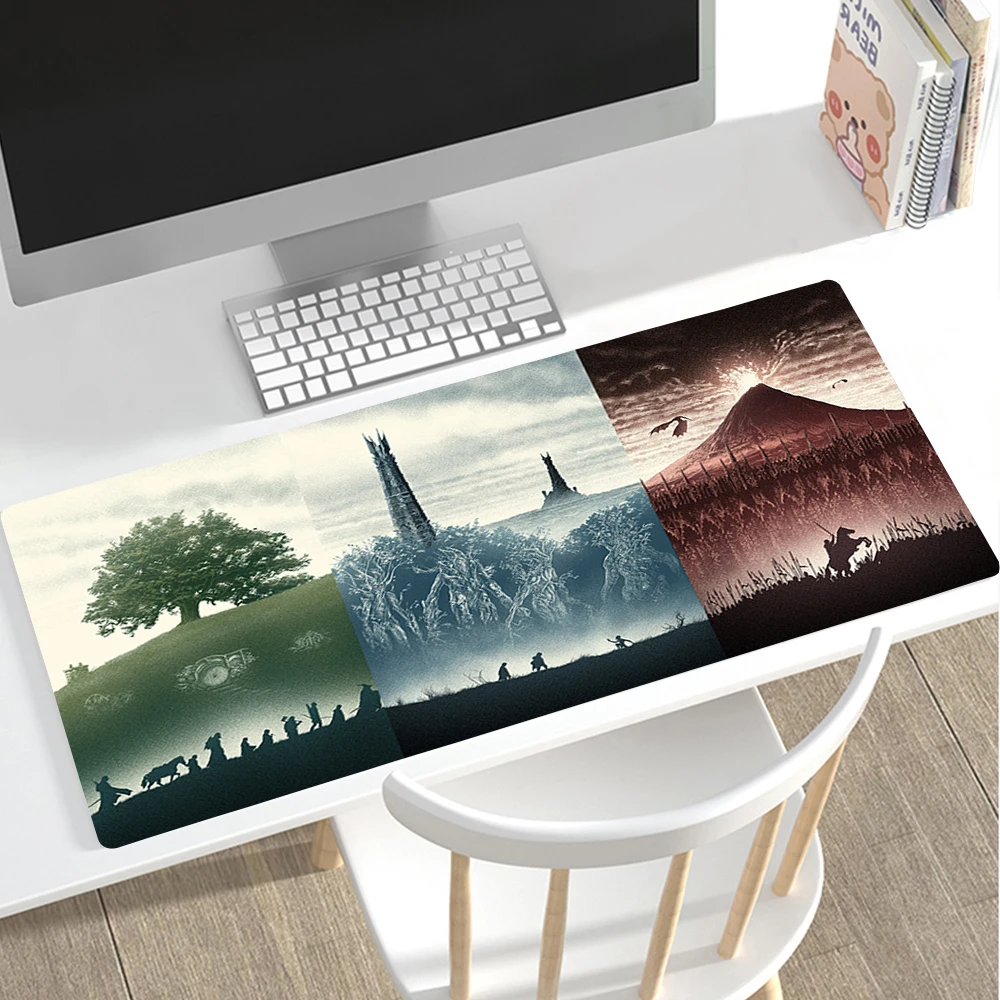 Set di tappetini per tastiera e mouse, tappetino per mouse da gioco esteso + supporto per poggiapolsi per tastiera, in memory foam per una facile
