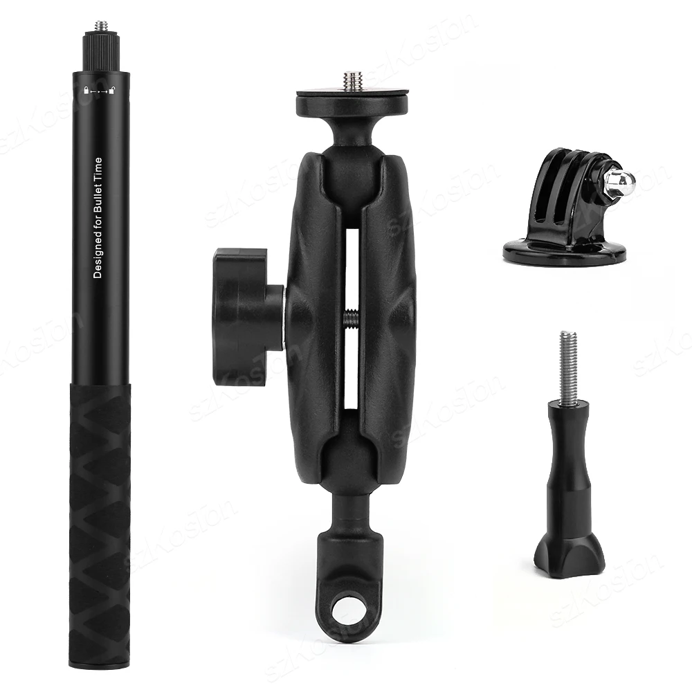 Panoramic Selfie Stick Monopod Mount Handlebar Bracket for Bicycles and Motorcycles
