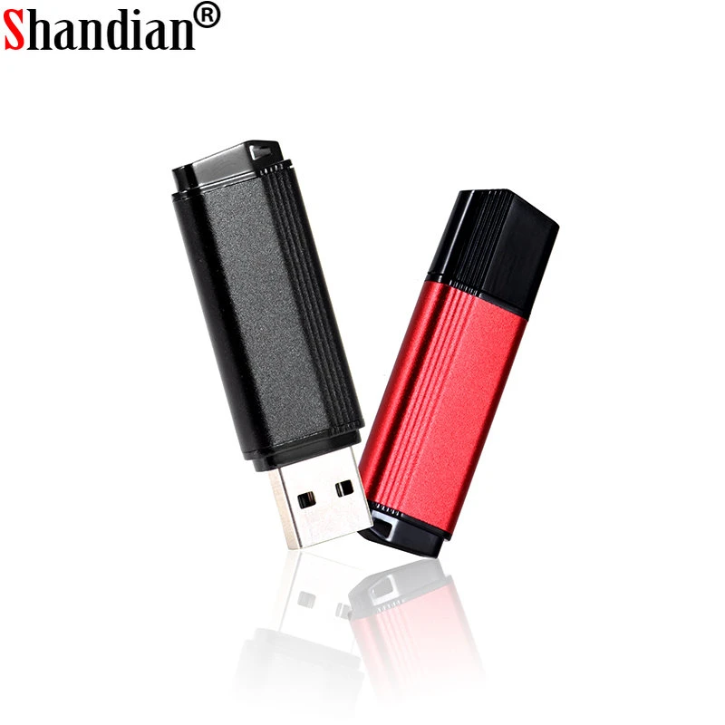 High Speed USB Flash Drives 64GB Real Capacity Pen Drive 32GB Golden Memory Stick 16GB Black Free Chain Pendrive Creative Gifts 