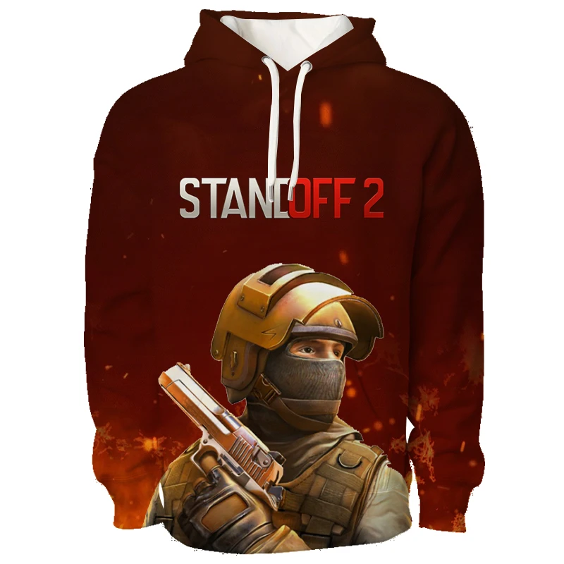 thumbnail image 1 of Sudadera con capucha 3D de Standoff 2 para hombre, ropa de manga larga, sudadera con capucha de juego de disparos de pistola, sudaderas de moda, ropa de calle de gran tamaño, 1 of 5