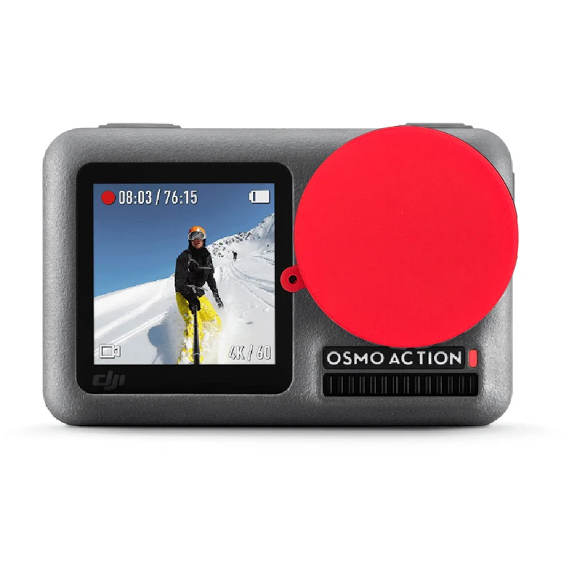 Lens Protection Cover para Dji Osmo Action Soft Silicone Case Cap Poeira-proof Scratch Resistant Câmera Accessories