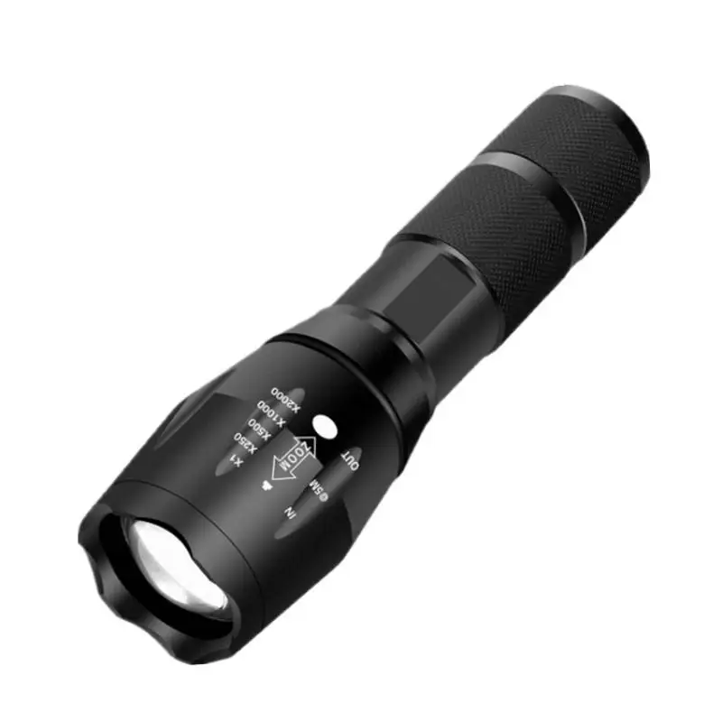 

LED aluminum alloy flashlight outdoor camping fishing lamp compact portable waterproof 5-step adjustable telescopic focusing