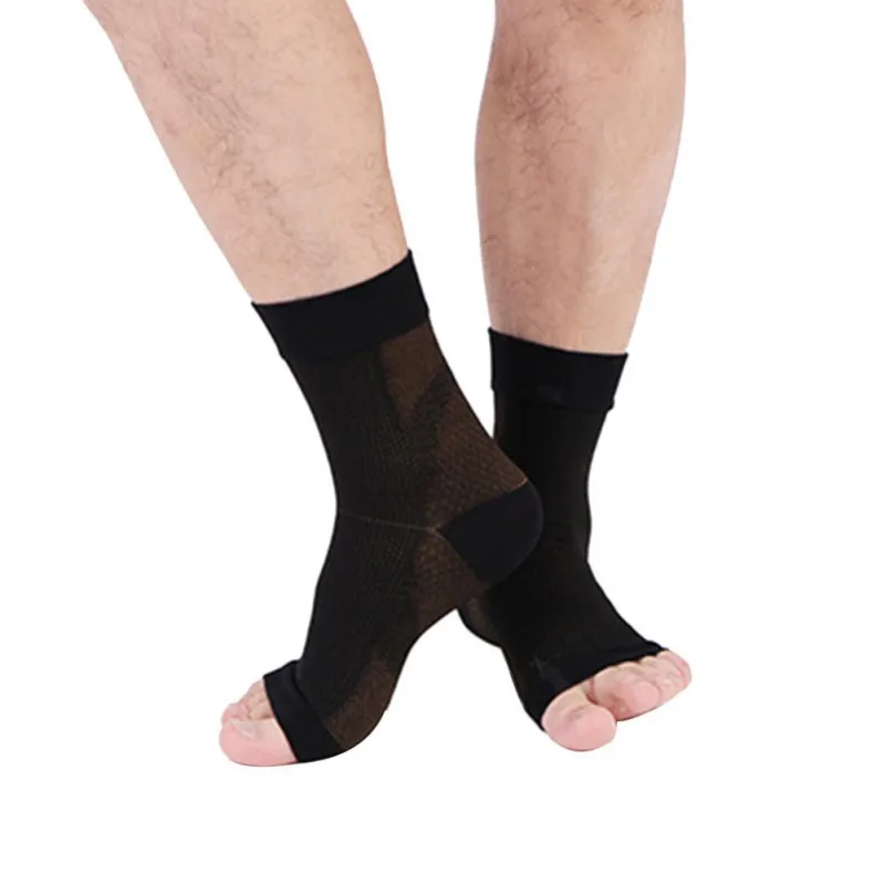 

Foot Anti Fatigue Compression Foot Sleeve Ankle Support 1pair Running Cycle Basketball Sports Socks Outdoor Men Ankle Brace Sock