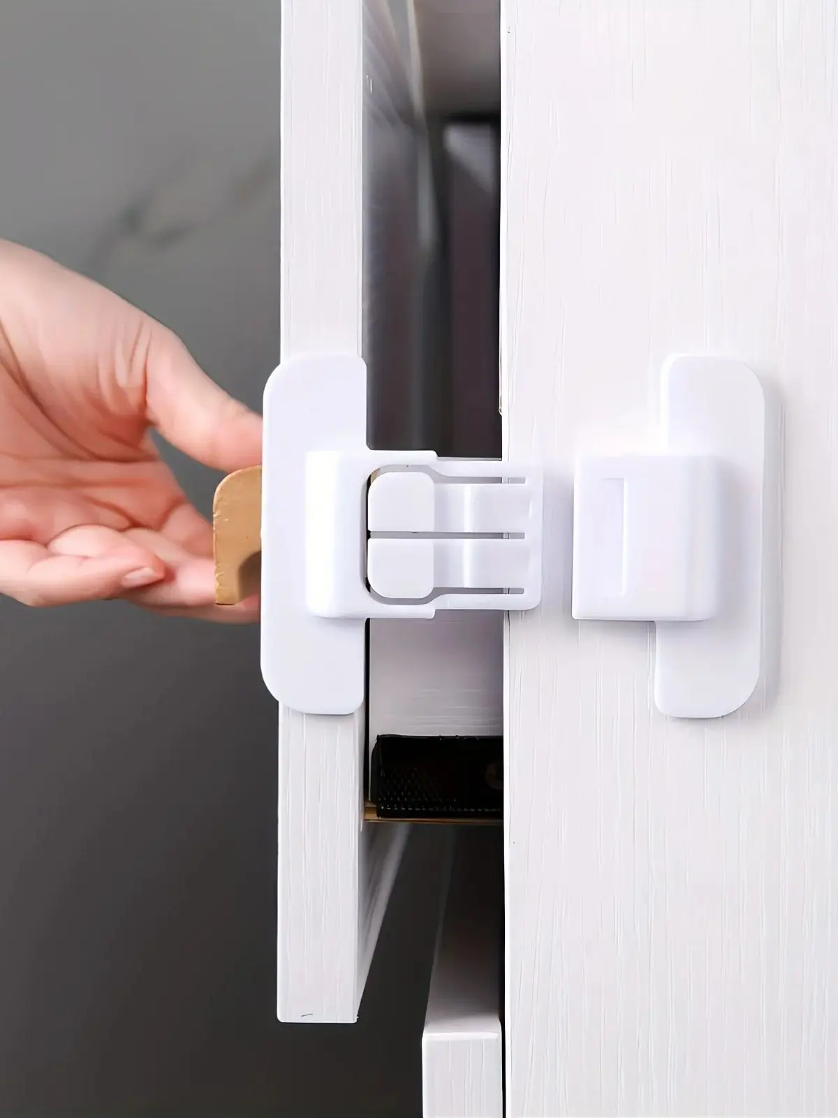 8Pcs Universal Kühlschrank Schloss Haushalt Kühlschrank Tür Näher Multi-funktion Schrank Türschloss Kinder Sicherheit Schutz – Detail 12