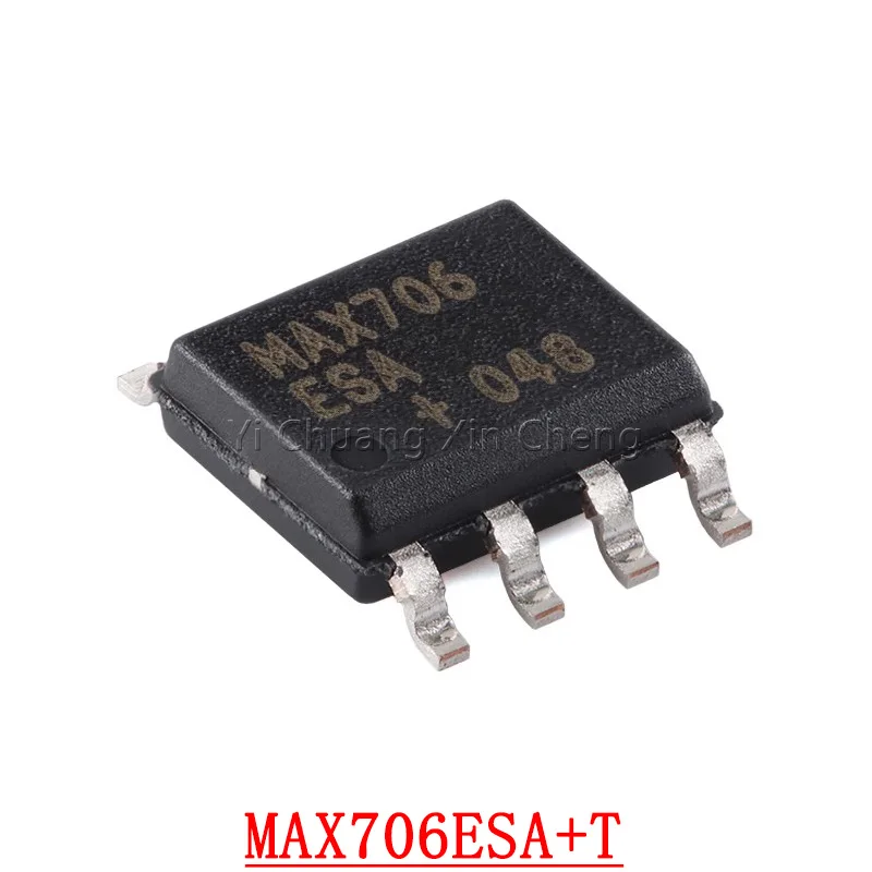 

10 шт., новый патч MAX706ESA + T, SOP-8 MAX706ESA, трафаретная печать, MAX706, монитор, микросхема