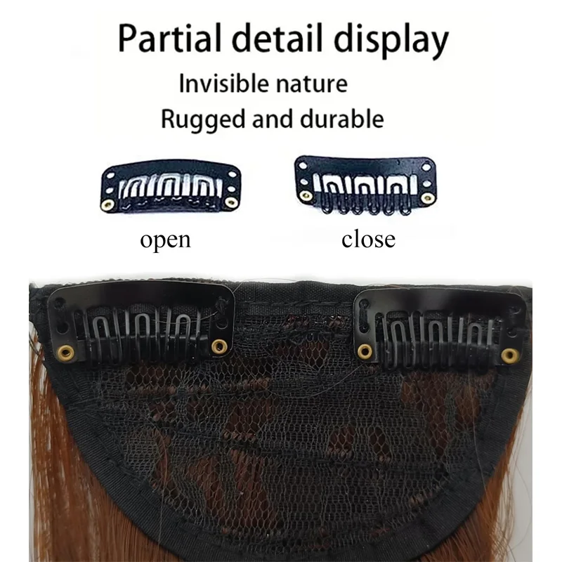 Synthetic 3Pcs/Set Clip In Hair Extensions40cm Long Curly Thick Hairpieces For Women Full Head Hair Pieces Natural Fake Hairs