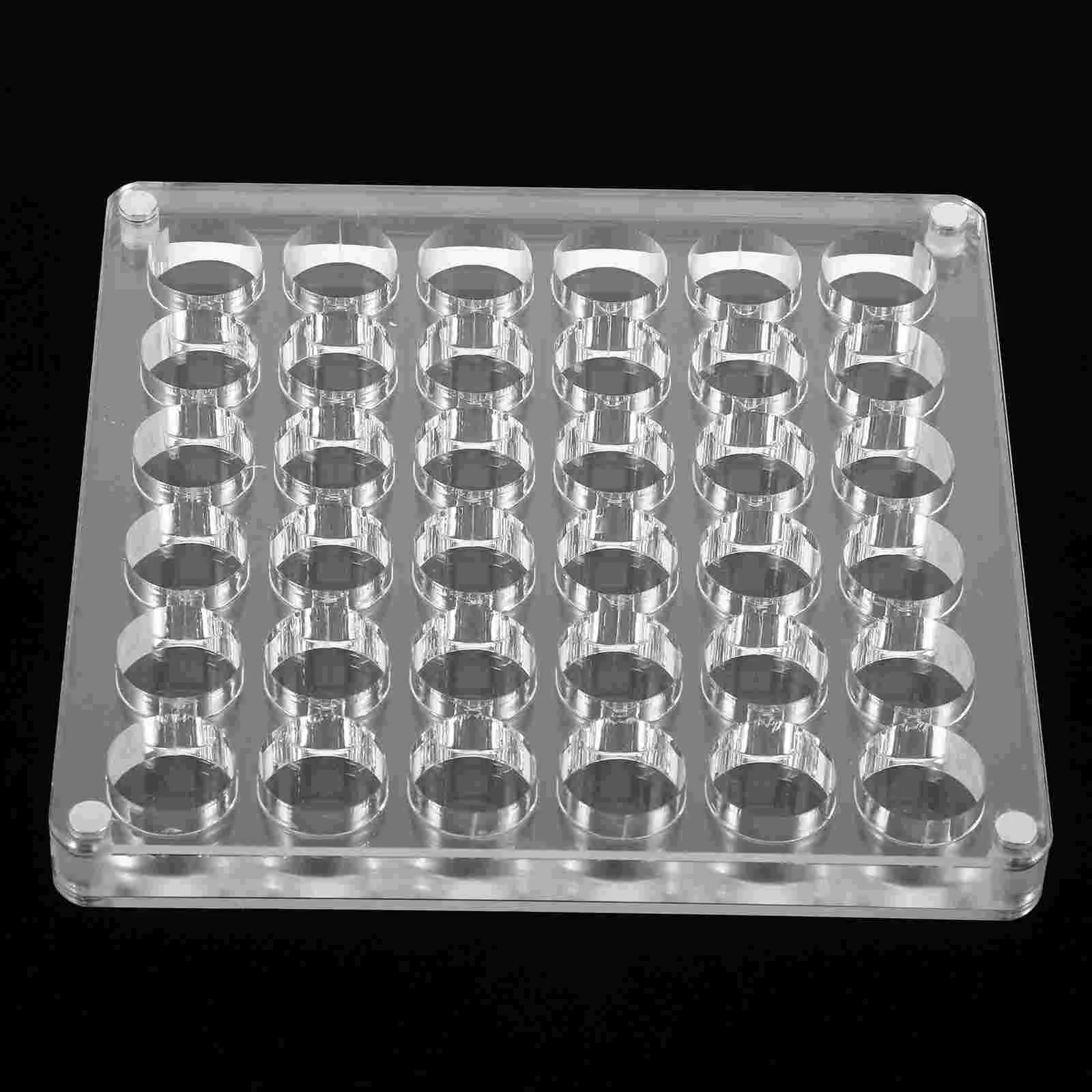 Stone Storage Box Rock Acrylic Organizer Holder Showcase Seaside Display Cabinet