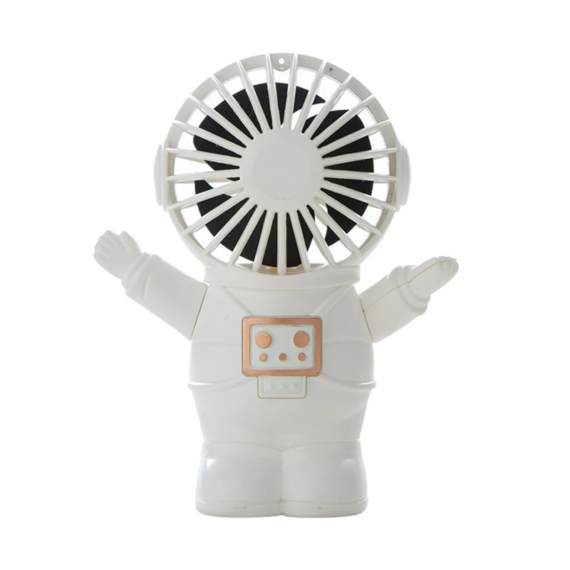 

Portable USB Table Fan Cartoon Astronaut Handheld Fan Outdoor Personal Cooling Fan Summer Gift for Friends Family Kids