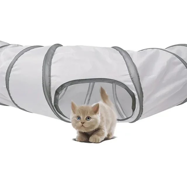 Cats Tunnel Foldable Pet Cat Toys Kitten Pet Training Interactive Fun Toy Tunnel Bored For Puppy Kitten Rabbit Play Tunnel Tube 3