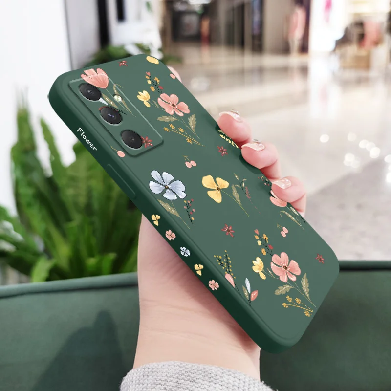 Blue Flower Pattern Phone Case - Elegant and Durable Cover
