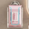 Bathroom Wet Wipes Holder, Refillable and Hygienic, Convenient Wall Mount with Adhesive Pads, Clear Designs K2WE 3