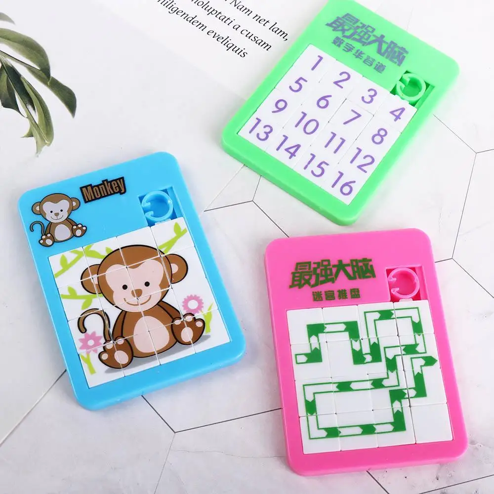 

Game Intelligence Puzzle Children's Gift Animal Cartoon Moving Sliding Toy Number Puzzle Toy Jigsaw Puzzle Early Education