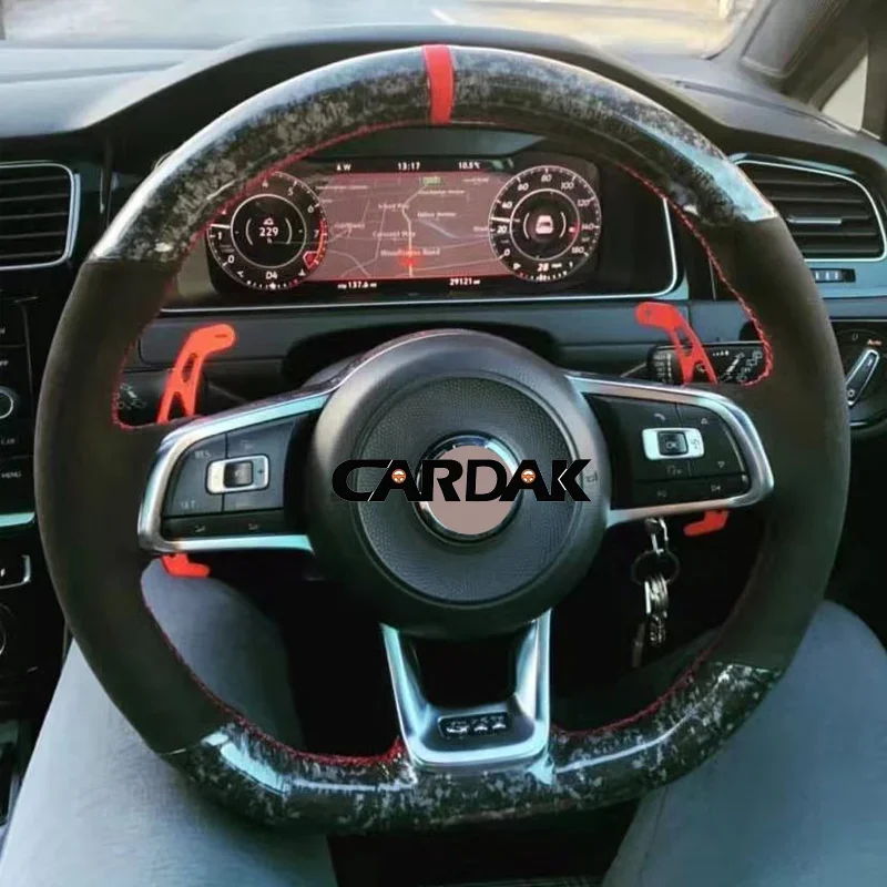 Car Steering Wheel Cover for Volkswagen Golf 7 MK7 GTI R VW Polo Scirocco 2015