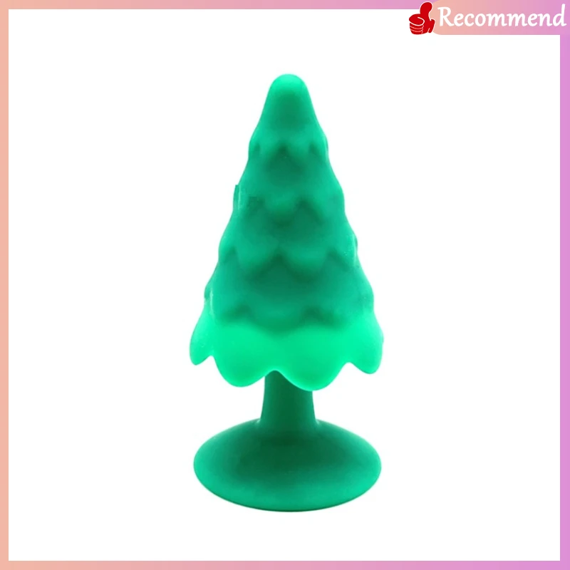 Silicone Christmas Tree Anal Plug Anal Trainer Prostate Massager Anal Sex Adult Sex Toys Women's SM Toys Gay Adult Sex Games