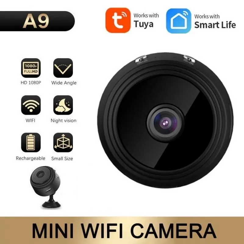 Mini 5G Wireless Wifi Camera 1080P HD, Cámara Oculta Sin Cables Interior,  Mini Camara con Sensor Movimiento, Minicamara Videovigilancia Inalambrica