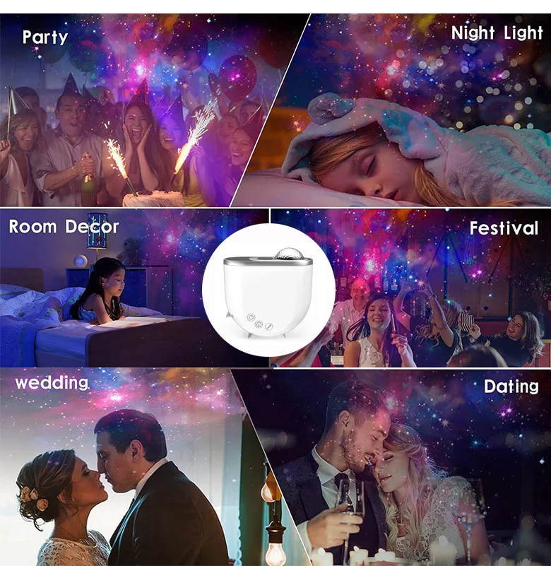 Luz da Noite Galáxia Aurora Projetor Estrela Lâmpada Inteligente Proyector Decoração Cambre Projector Presente Quarto Céu Estrelado Led 2 Computers & Electronics