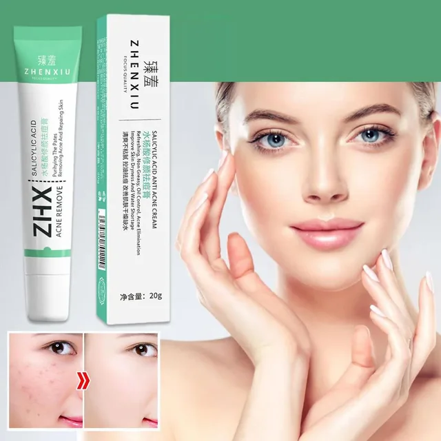 20g Salicylic Acid Shrink Pore Cream Elimination Large Pores Remove Blackehead Face Smooth Repairing Skin Care Product 5
