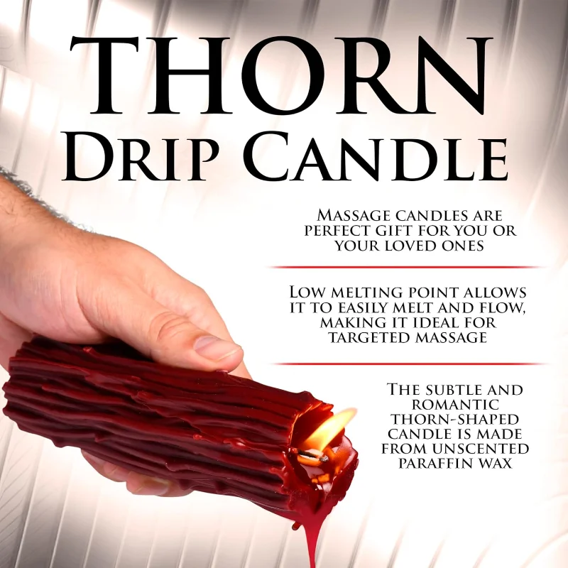 Low Temperature Thorn Drip Candle for Wellness and Relaxation Romantic Massage Sex Candles Low Melting Point BDSM Toy Adult Game