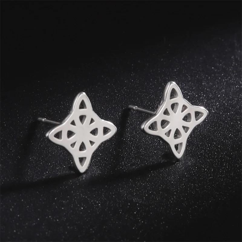 Hexenknoten-Ohrring für Damen, Edelstahl-Ohrring, Hexerei-Tropfenohrringe, Vintage-Amulett-Schmuck, trendige Damen-Ohrringe – Detail 37