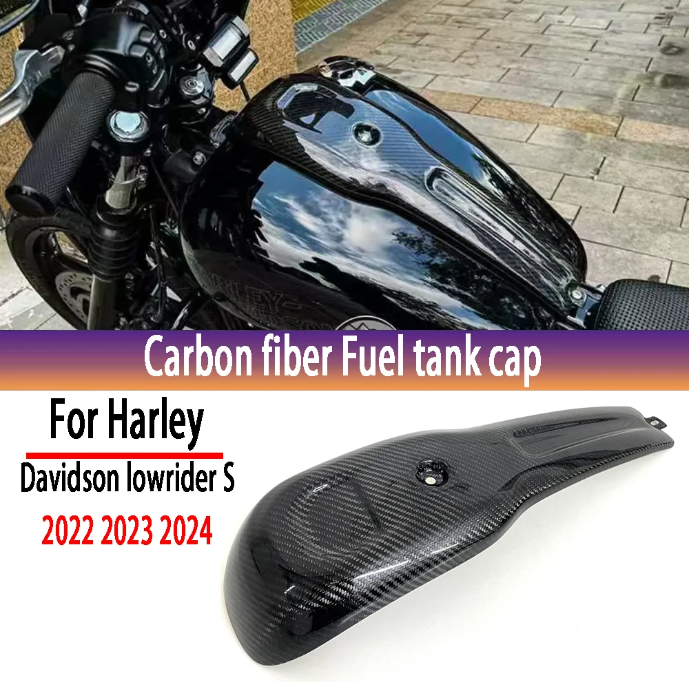 Für Harley Davidson lowrider S 2022 2023 2024 100% 3K Reine Trockene Carbon Faser Motorrad Seite Panel Verkleidungen kit