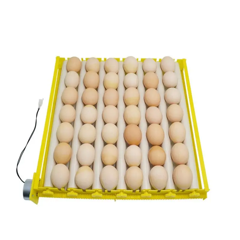 Multi functional roller automatic egg flipping tray with adjustable spacing for chicken, duck, goose, quail, pigeon egg holders