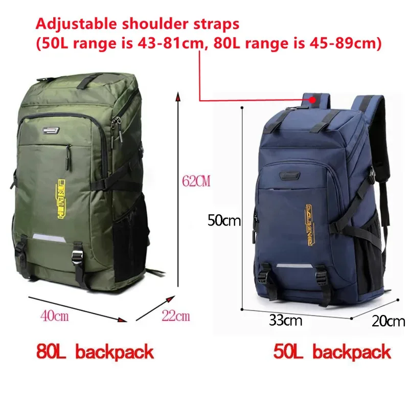 Men's Outdoor Sports Backpack Climbing Travel Rucksack Camping Hiking Backpack School Backpack For Male Female - 2